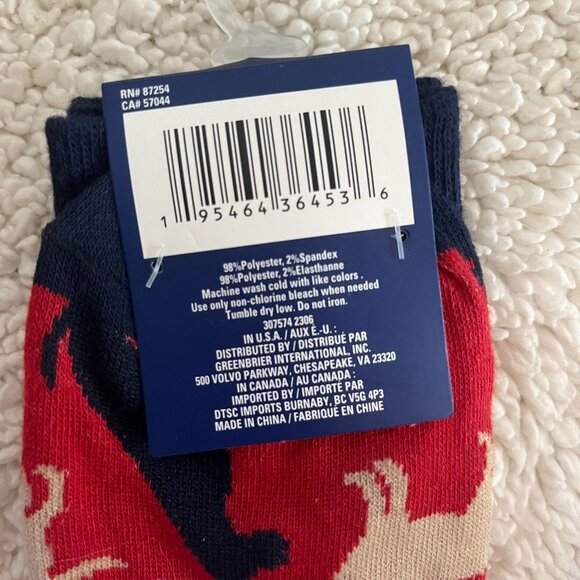 Juncture Novelty Fashion Red Dog Puppy Socks Shoe‎ Size 6-12 Medium NEW - Picture 4 of 4